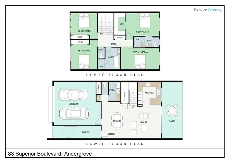 Floorplan of Homely house listing, 83 Superior Boulevard, Andergrove QLD 4740