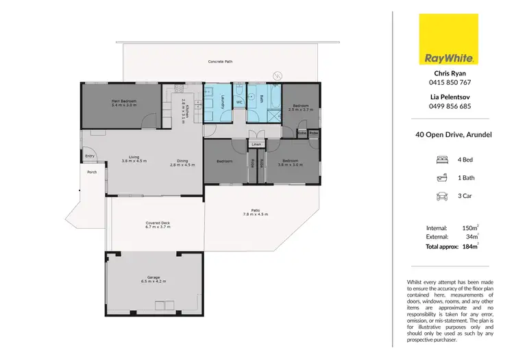 Floorplan of Homely house listing, 40 Open Drive, Arundel QLD 4214