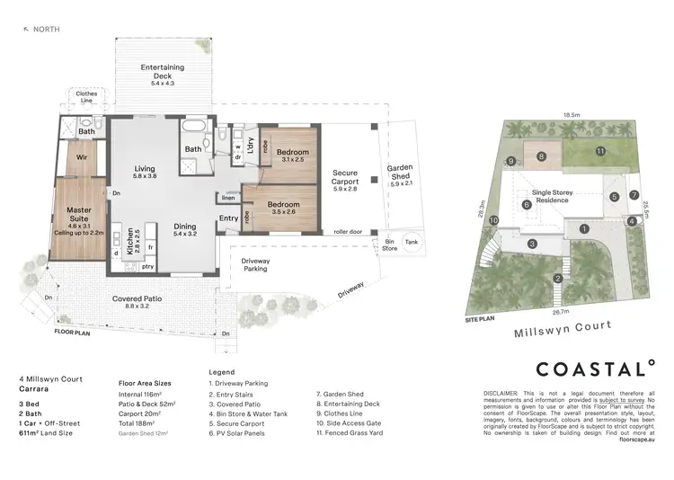 Floorplan of Homely house listing, 4 Millswyn Court, Carrara QLD 4211