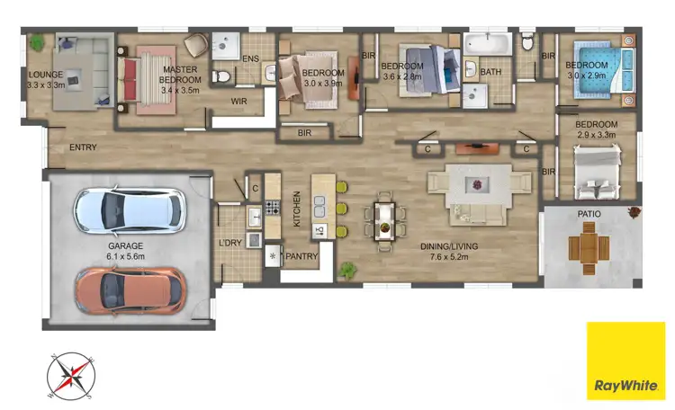 Floorplan of Homely house listing, 10 Rachel Way, Thornhill Park VIC 3335