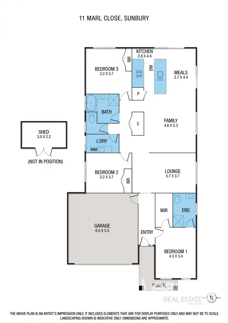 Floorplan of Homely house listing, 11 Marl Close, Sunbury VIC 3429