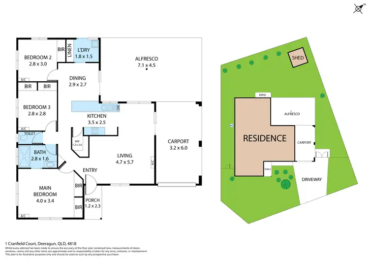 Floorplan of Homely house listing, 1 Cranfield Court, Deeragun QLD 4818