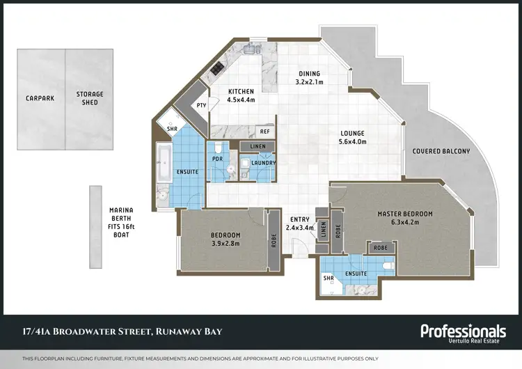 Floorplan of Homely apartment listing, 17/41A Broadwater Street, Runaway Bay QLD 4216