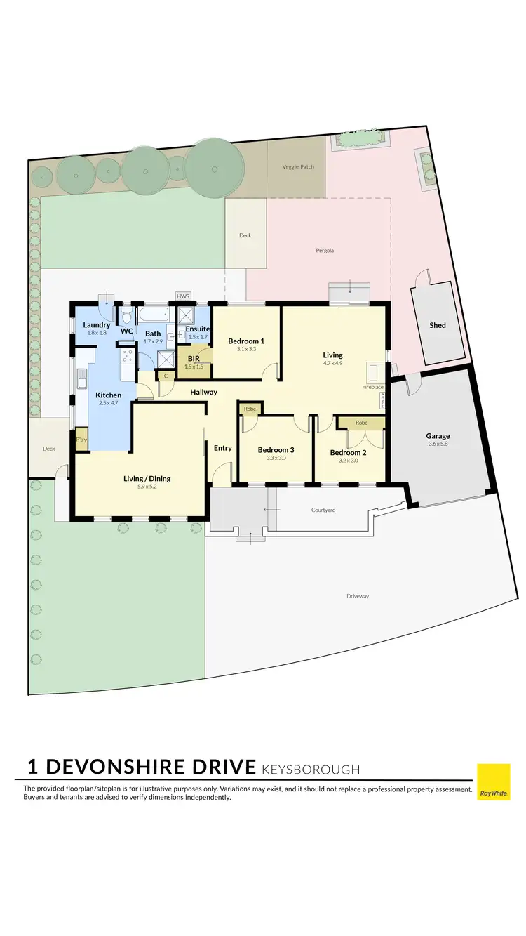 Floorplan of Homely house listing, 1 Devonshire Drive, Keysborough VIC 3173
