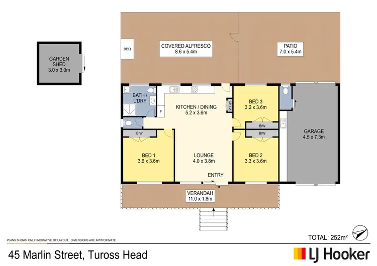 Floorplan of Homely house listing, 45 Marlin Street, Tuross Head NSW 2537