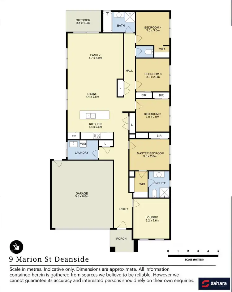 Floorplan of Homely house listing, 9 Marion Street, Deanside VIC 3336