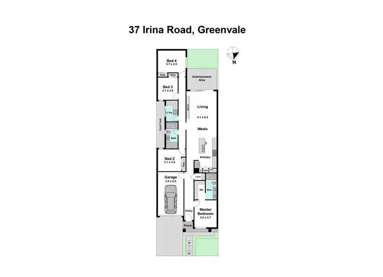 Floorplan of Homely house listing, 37 Irina Road, Greenvale VIC 3059