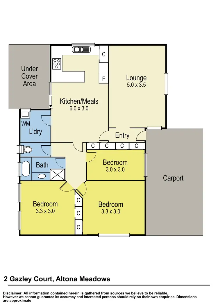 Floorplan of Homely house listing, 2 Gazley Court, Altona Meadows VIC 3028