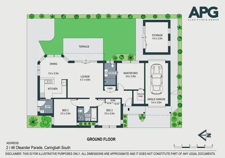 Floorplan of Homely villa listing, 2/46 Oleander Parade, Caringbah South NSW 2229