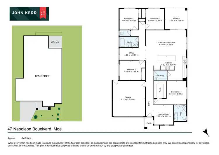 Floorplan of Homely house listing, 47 Napoleon Boulevard, Moe VIC 3825