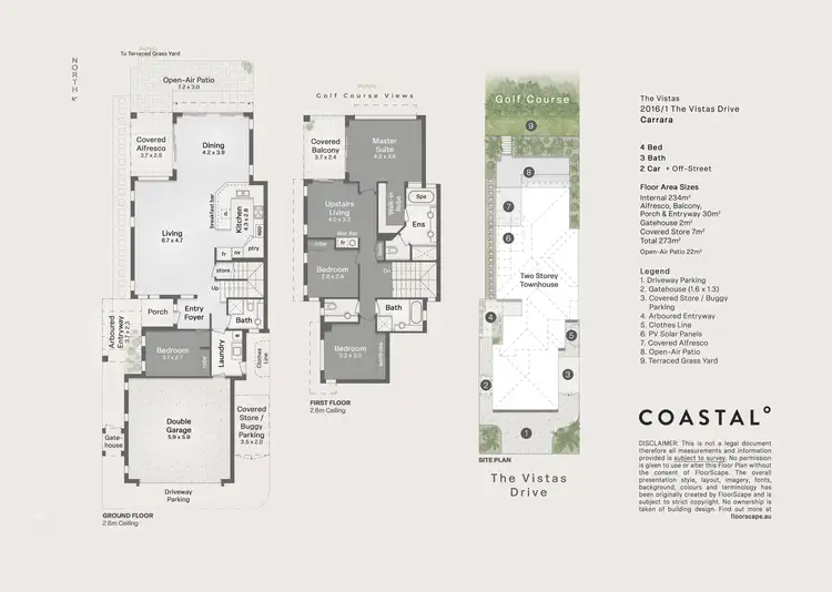 Floorplan of Homely house listing, 2016/1 The Vistas Drive, Carrara QLD 4211