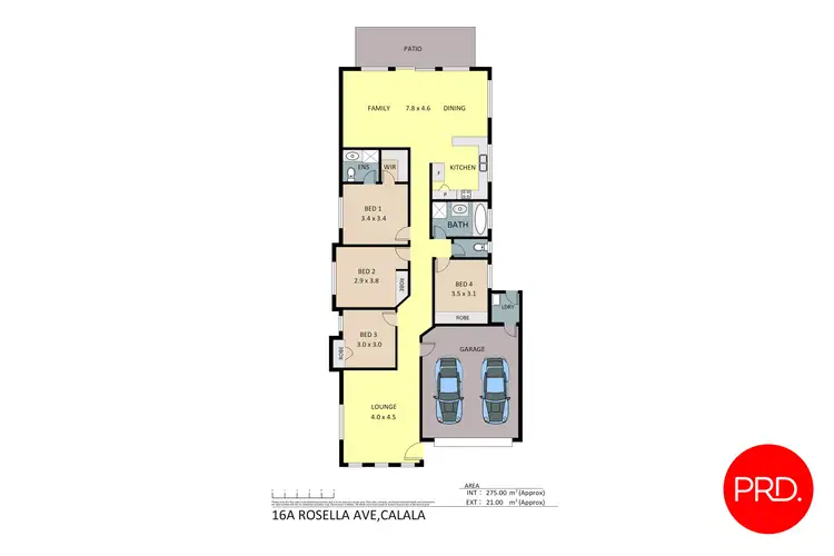 Floorplan of Homely house listing, 16a Rosella Avenue, Tamworth NSW 2340