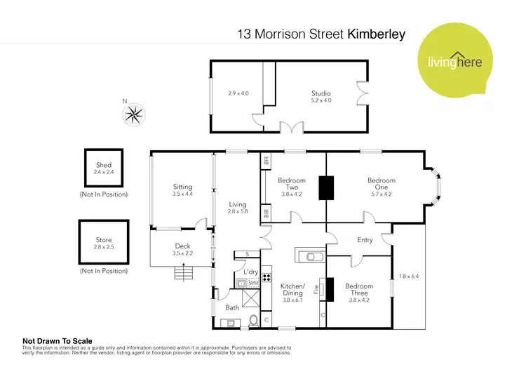 Floorplan of Homely house listing, 13 Morrison Street, Kimberley TAS 7304