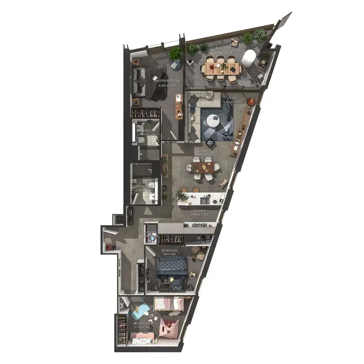 Floorplan of Homely apartment listing, 51206/2c Figtree Drive, Sydney Olympic Park NSW 2127