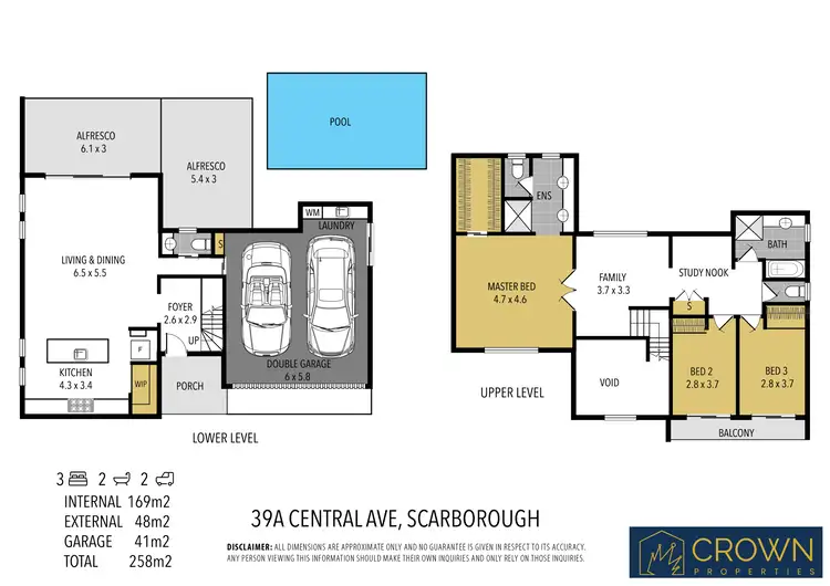 Floorplan of Homely house listing, 39A Central Avenue, Scarborough QLD 4020