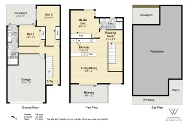 Floorplan of Homely townhouse listing, 8/281 Belmont Avenue, Cloverdale WA 6105