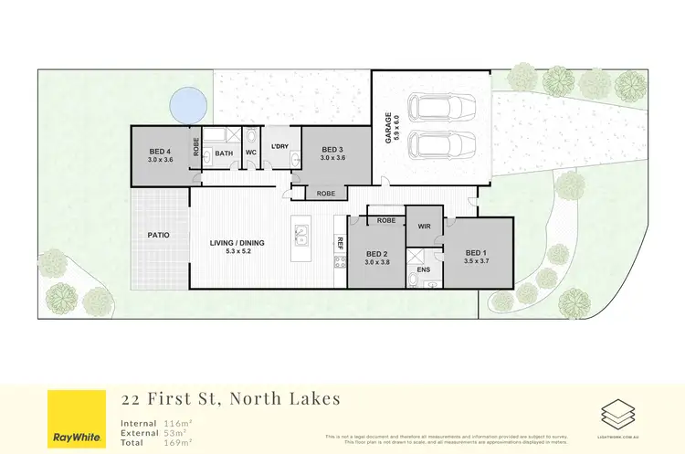 Floorplan of Homely house listing, 22 First Street, North Lakes QLD 4509