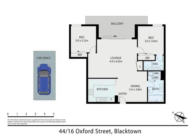 Floorplan of Homely apartment listing, 44/16-24 Oxford Street, Blacktown NSW 2148