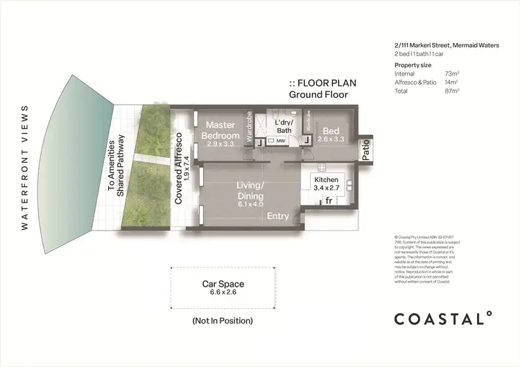 Floorplan of Homely unit listing, 2/111 Markeri Street, Mermaid Waters QLD 4218