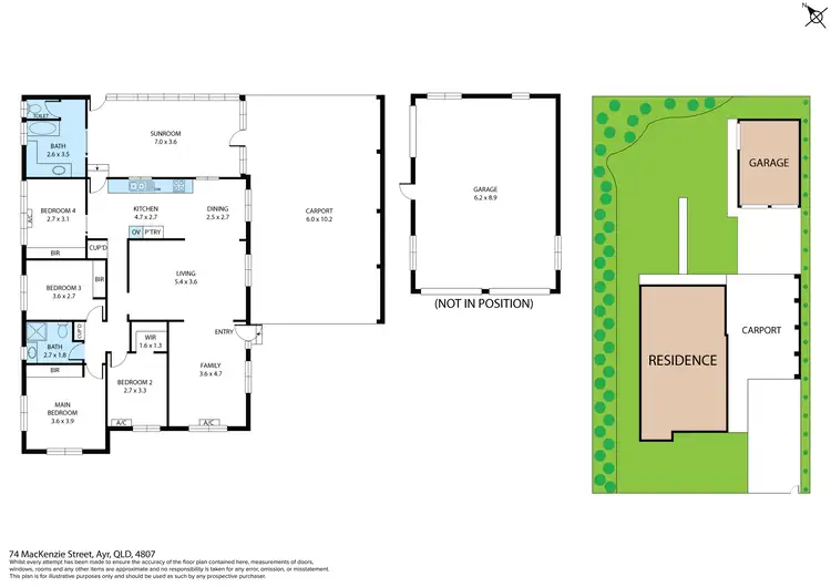 Floorplan of Homely house listing, 74 Mackenzie Street, Ayr QLD 4807