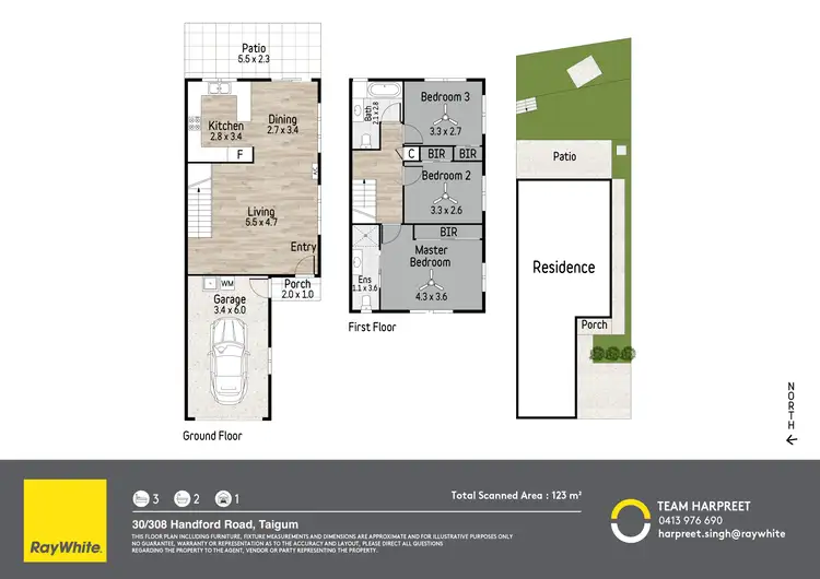 Floorplan of Homely townhouse listing, 30/308 Handford Road, Taigum QLD 4018