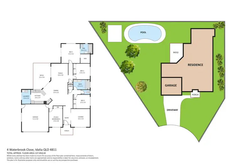 Floorplan of Homely house listing, 4 Waterbrook Close, Idalia QLD 4811