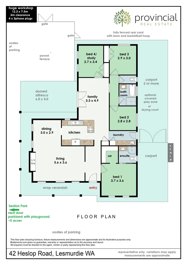 Floorplan of Homely house listing, 42 Heslop Road, Lesmurdie WA 6076