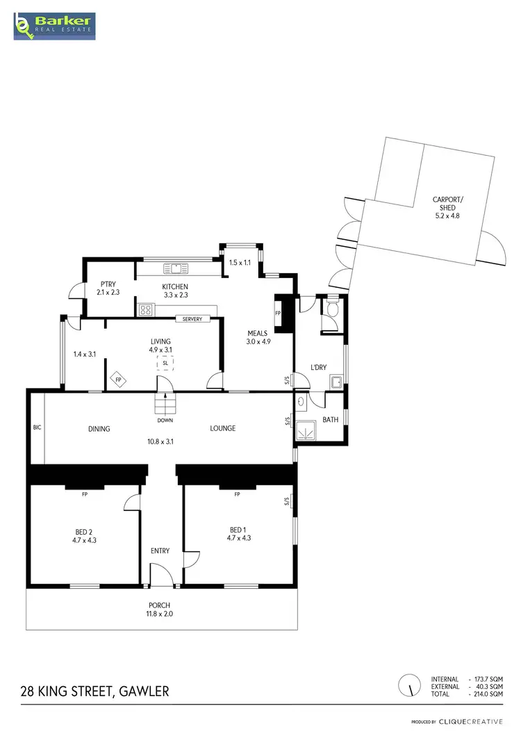 Floorplan of Homely house listing, 28 King Street, Gawler SA 5118