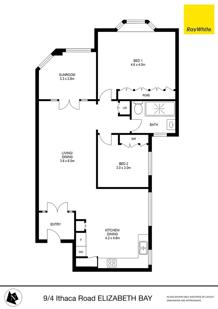 Floorplan of Homely apartment listing, 9/4 Ithaca Road, Elizabeth Bay NSW 2011