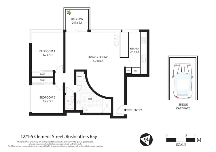 Floorplan of Homely apartment listing, 12/1-5 Clement Street, Rushcutters Bay NSW 2011