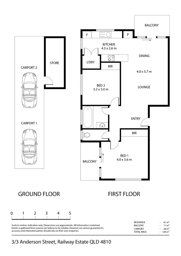 Floorplan of Homely unit listing, 3/3 Anderson Street, Railway Estate QLD 4810