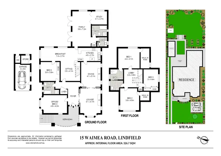 Floorplan of Homely house listing, 15 Waimea Road, Lindfield NSW 2070