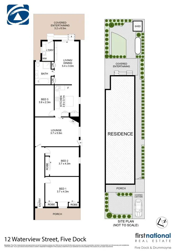 Floorplan of Homely house listing, 12 Waterview Street, Five Dock NSW 2046