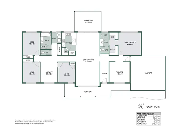 Floorplan of Homely house listing, 96 Bolliong Grove, North Dandalup WA 6207