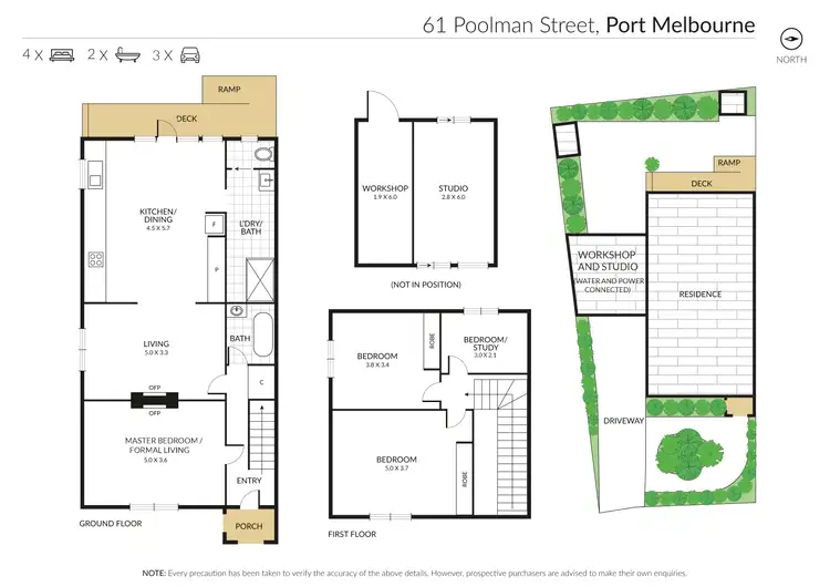 Floorplan of Homely house listing, 61 Poolman Street, Port Melbourne VIC 3207