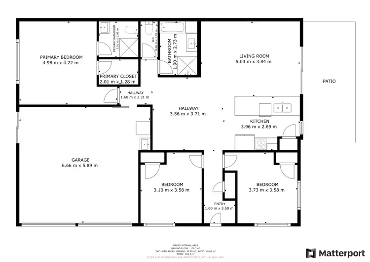 Floorplan of Homely unit listing, 2/9 Isis Court, Eli Waters QLD 4655