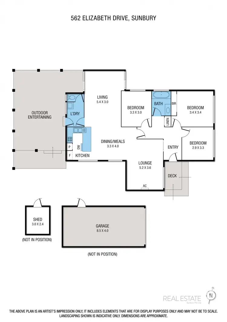 Floorplan of Homely house listing, 562 Elizabeth Drive, Sunbury VIC 3429