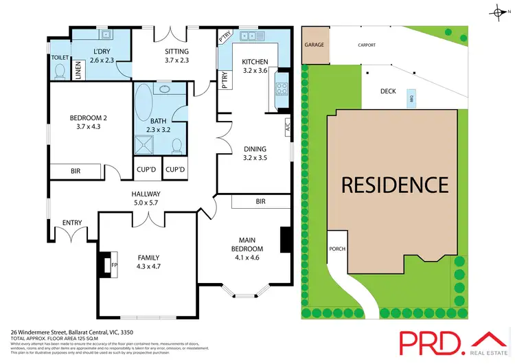 Floorplan of Homely house listing, 26 Windermere Street, Ballarat Central VIC 3350