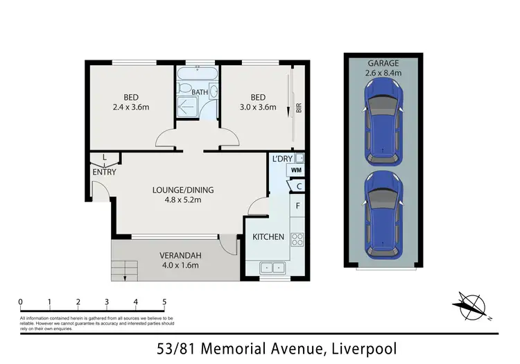 Floorplan of Homely unit listing, 53/81 Memorial Avenue, Liverpool NSW 2170