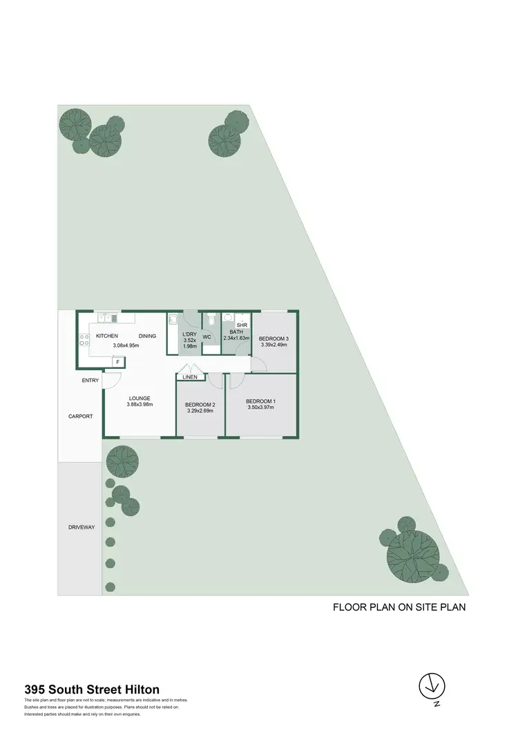 Floorplan of Homely house listing, 395B South Street, Hilton WA 6163