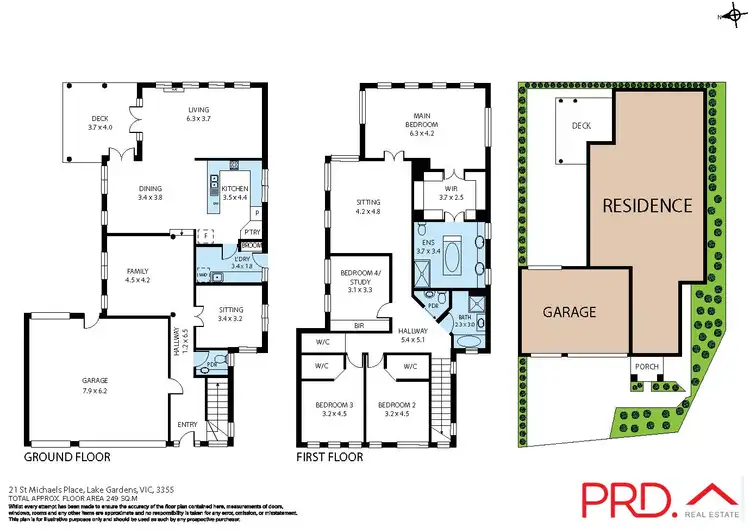 Floorplan of Homely house listing, 21 St Michaels Place, Lake Gardens VIC 3355