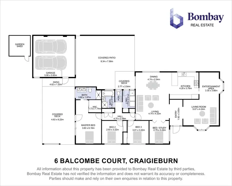 Floorplan of Homely house listing, 6 Balcombe Court, Craigieburn VIC 3064