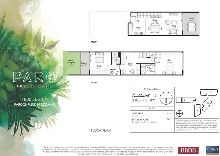 Floorplan of Homely apartment listing, 119/83 Campbell Street, Wollongong NSW 2500