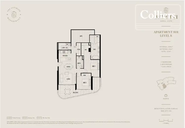 Floorplan of Homely other listing, 801/10 Waterfront Promenade, Shell Cove NSW 2529