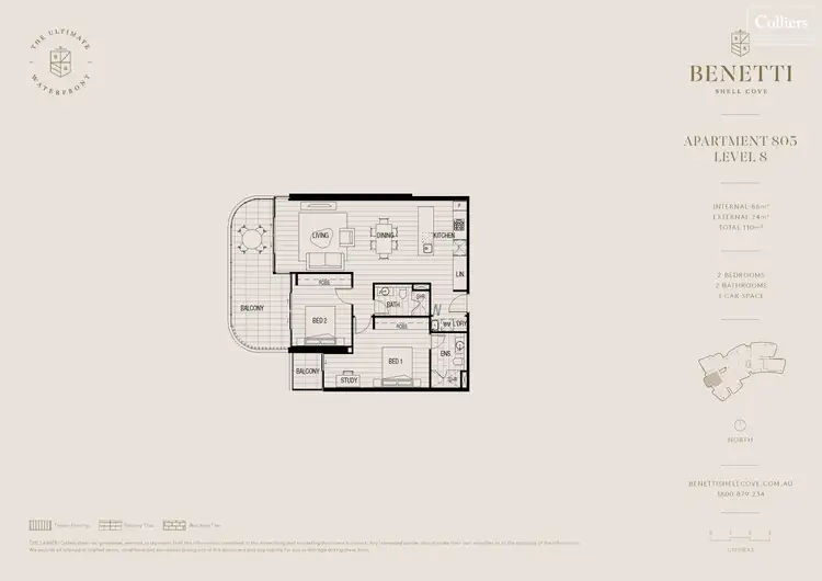 Floorplan of Homely other listing, 803/10 The Waterfront Promenade, Shell Cove NSW 2529