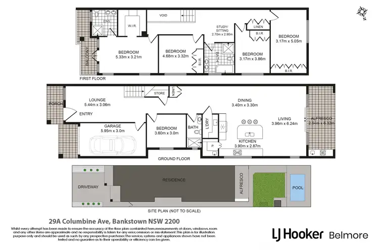 Floorplan of Homely semi-detached listing, 29A Columbine Avenue, Bankstown NSW 2200
