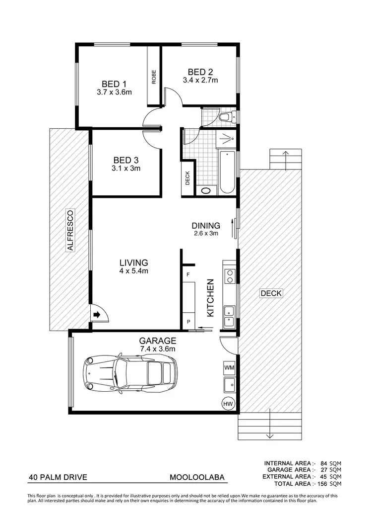 Floorplan of Homely house listing, 40 Palm Drive, Mooloolaba QLD 4557