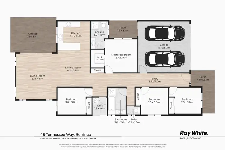 Floorplan of Homely house listing, 48 Tennessee Way, Berrinba QLD 4117