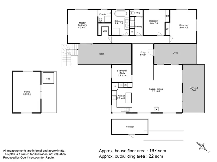 Floorplan of Homely house listing, 26 Wards Avenue, Lewisham TAS 7173