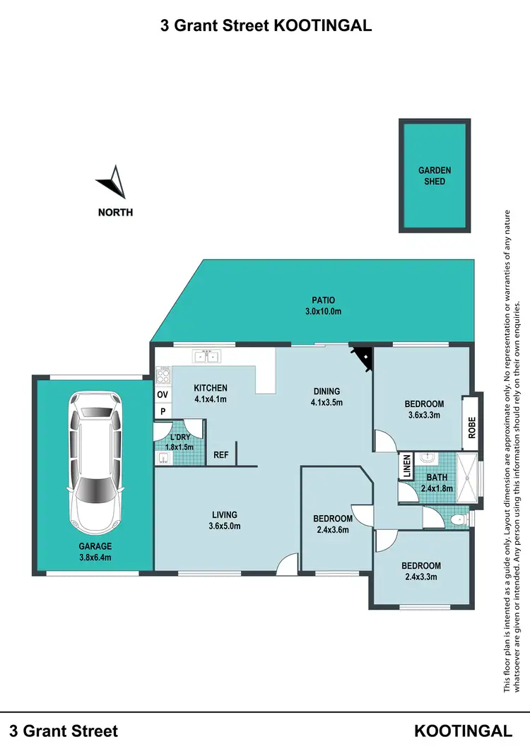 Floorplan of Homely house listing, 3 Grant Street, Kootingal NSW 2352